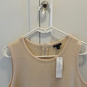 Ann Taylor Retro Sleeveless Cream mini Dress